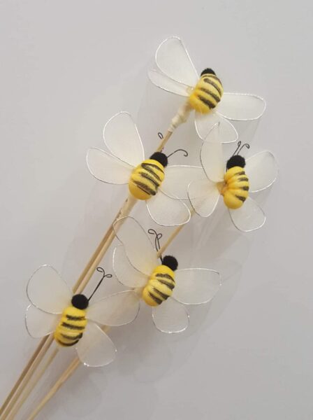 Flower decor Bee 1pc.