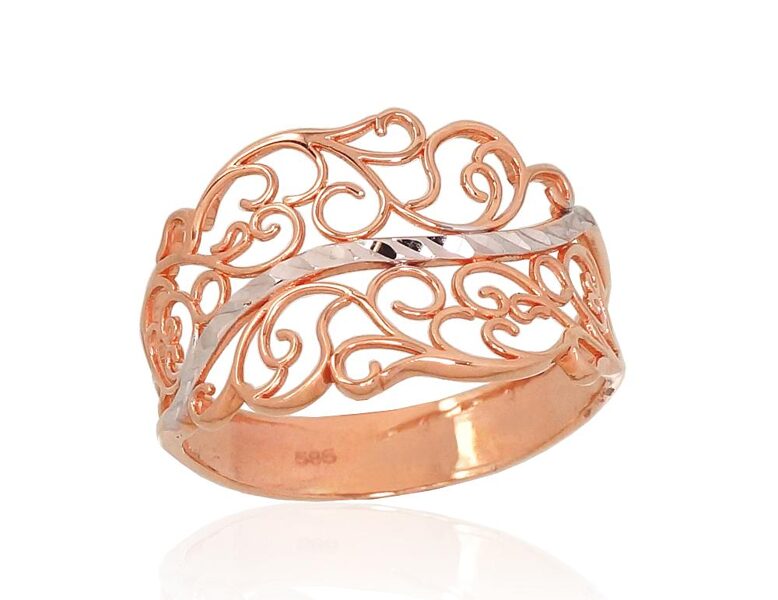 Sieviešu zelta gredzens, izmērs 17,5