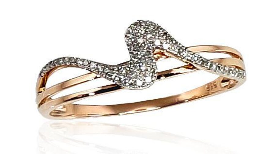 zelta gredzens ar dimantiem