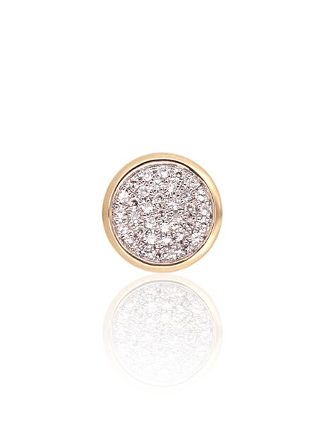 Золотой кулон , Желтое Золото 585°, родий (покрытие) , Бриллианты 