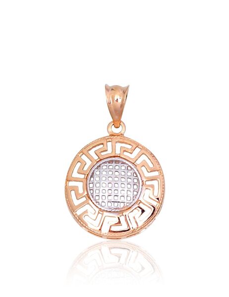 Zelta kulons ar rodija pārklājumu, 585° sarkanais zelts, 22 mm