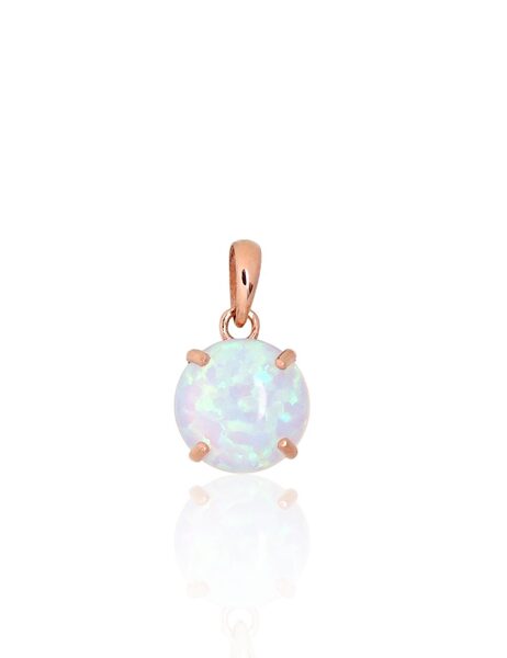 Золотой кулон , Красное Золото 585°, Опалит 