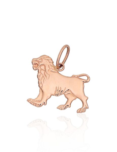 Leo Zodiac Pendant – 585° Red Gold, 21 mm