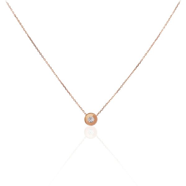 Auksinis vėrinys , Raudonas Auksas 585°, Cirkonai 