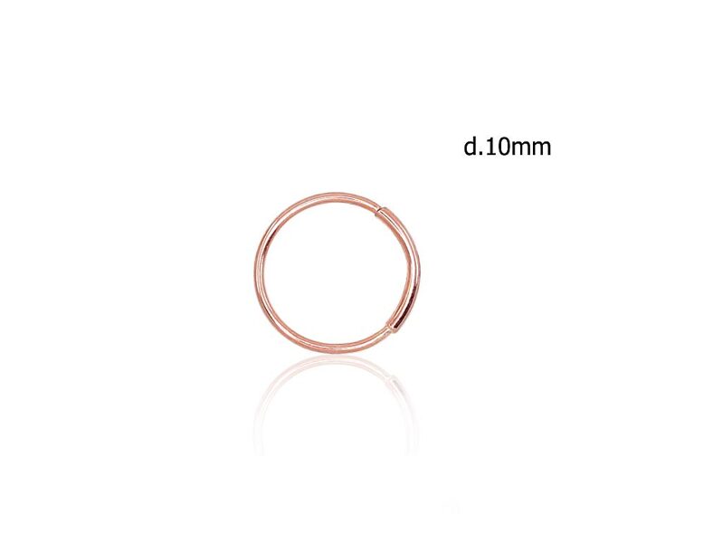 Auksinis nosies auskaras, 585 raudonasis auksas