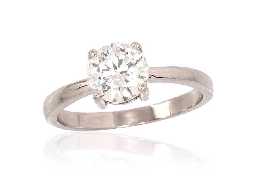 Sudraba gredzens , Sudrabs 925°, rodijs (pārklājums), Cirkoni 