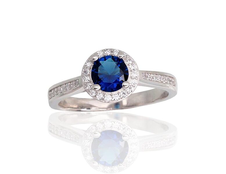 Sudraba gredzens , Sudrabs 925°, rodijs (pārklājums), Cirkoni 