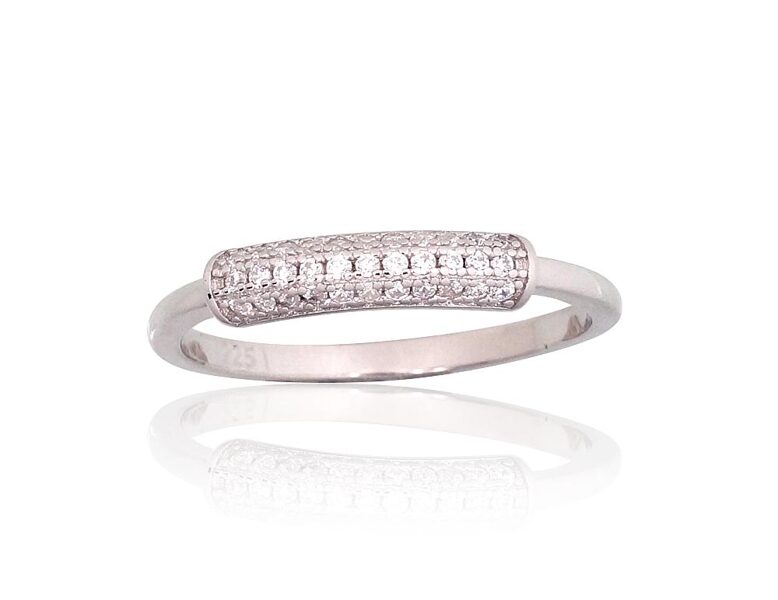 Sudraba gredzens , Sudrabs 925°, rodijs (pārklājums), Cirkoni 