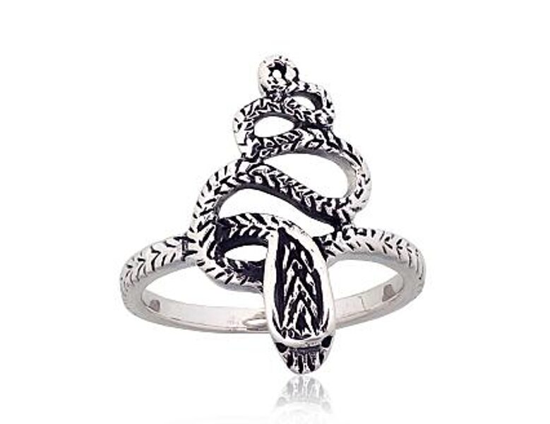 Silver Snake Ring Size 18 2101880