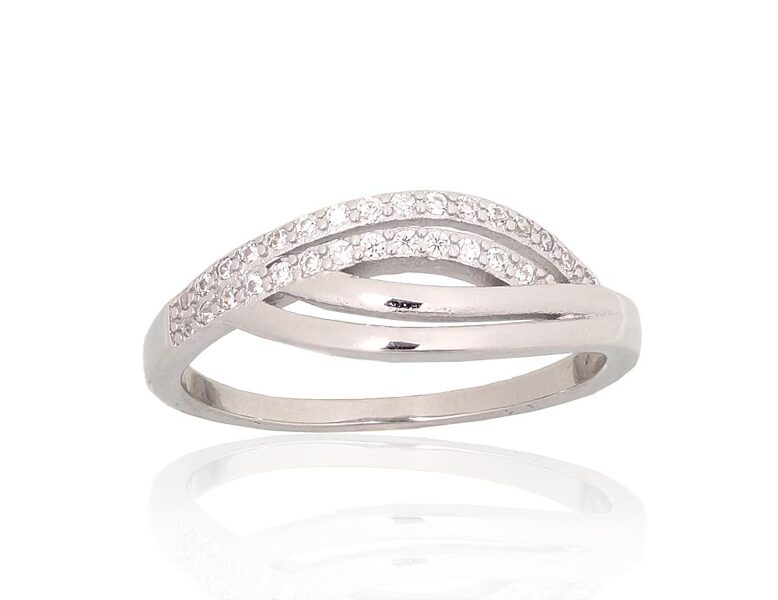 Sudraba gredzens , Sudrabs 925°, rodijs (pārklājums), Cirkoni 