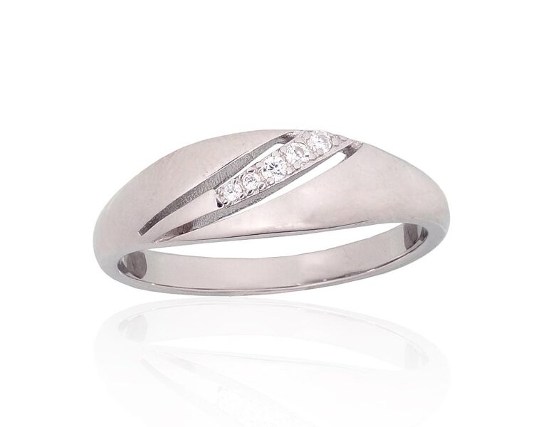 Sudraba gredzens , Sudrabs 925°, rodijs (pārklājums), Cirkoni 17