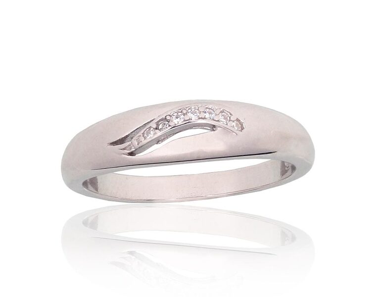 Sudraba gredzens , Sudrabs 925°, rodijs (pārklājums), Cirkoni 