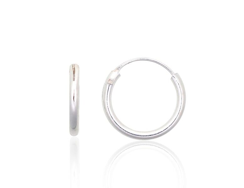 Children’s silver hoop earrings – 10 mm, 925°