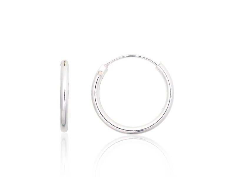 Sudraba auskari-riņķīši 12 mm, 925° sudrabs