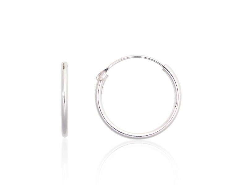 Sudraba auskari-riņķīši 14 mm, 925° sudrabs