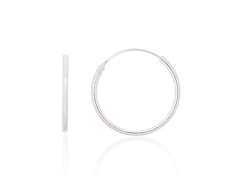Sudraba auskari-riņķīši 18 mm, 925° sudrabs