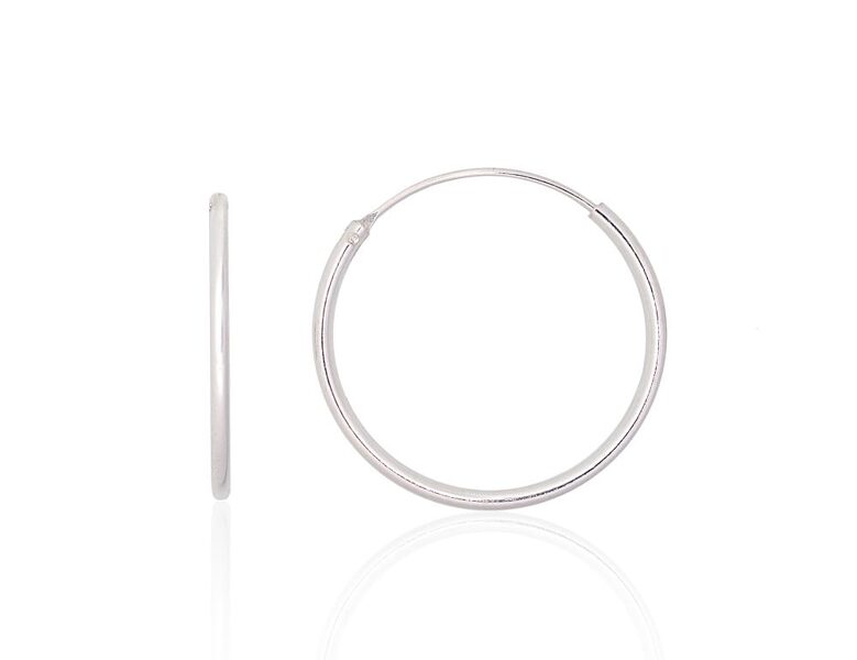 Sudraba auskari-riņķīši 20 mm, 925° sudrabs