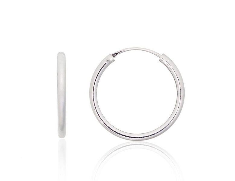 Sudraba auskari-riņķīši 20 mm, 925° sudrabs