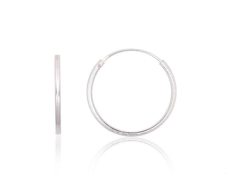 Sudraba auskari-riņķīši 18 mm, 925° sudrabs