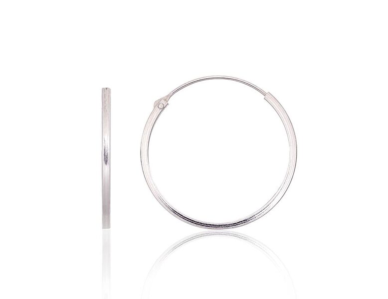Sudraba auskari-riņķīši 20 mm, 925° sudrabs
