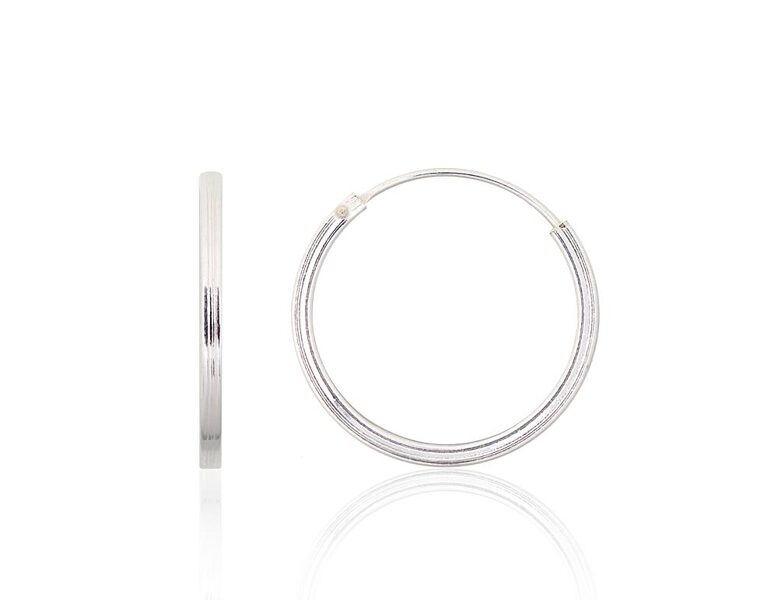 Sudraba auskari-riņķīši – 18 mm, 925°