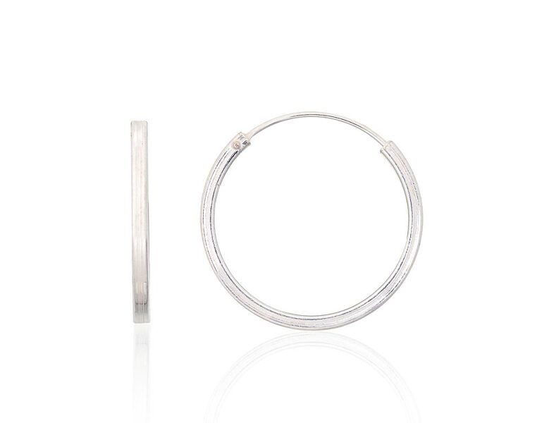 Sudraba auskari-riņķīši – 20 mm, 925°