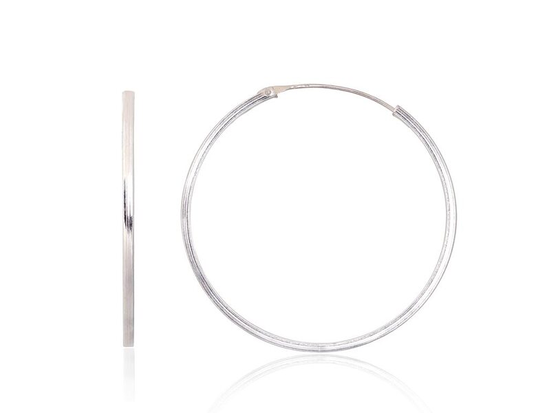 Sudraba auskari-riņķīši – 925°, 35 mm