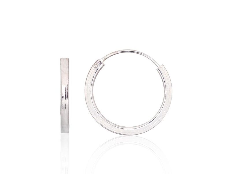 Sudraba auskari-riņķīši – 925°, 18 mm