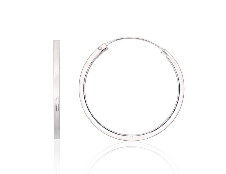 Sudraba auskari-riņķīši – 925°, 30 mm