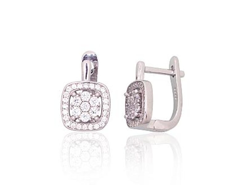 Silver Earrings with Zirconia 2204259