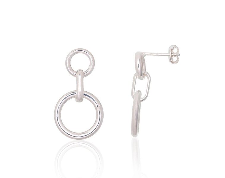 Sudraba auskari-nagliņas 925°, 25 mm