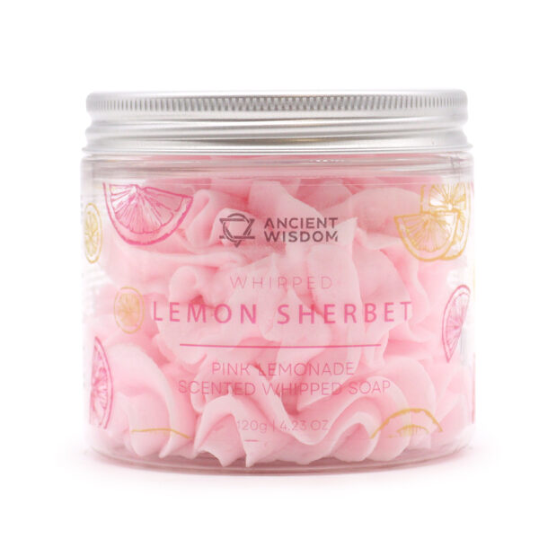 Soufflé Cream Soap – Lemon Sherbet with Pink Lemonade Aroma 120g