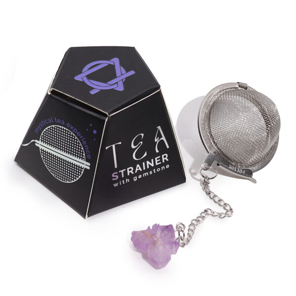 Tea Infuser with Amethyst 