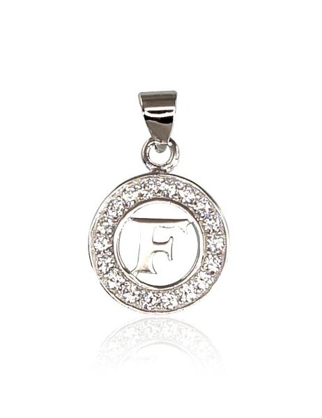 Sudraba kulons burts , Sudrabs 925°, rodijs (pārklājums), Cirkoni 