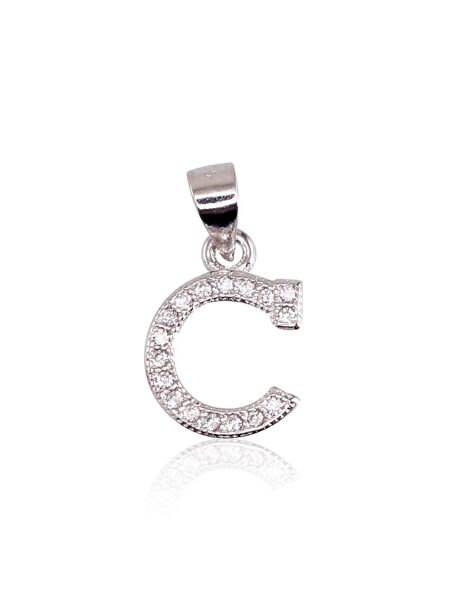 Sudraba kulons burts ar cirkoniem , Sudrabs 925°, rodijs (pārklājums)
