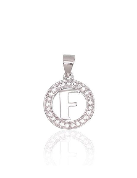 Sudraba kulons burts ar cirkoniem, Sudrabs 925°, rodijs (pārklājums)