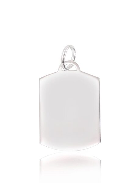 Silver Pendant “Dog Tag” – Sterling Silver 925°, 33 mm, 2.8 g