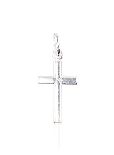 Серебряный кулон Крестик 25 мм, Серебро 925°