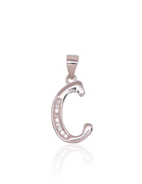 Sudraba kulons burts C , Sudrabs 925°, rodijs (pārklājums), Cirkoni 