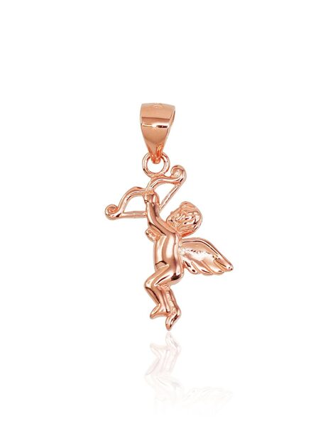 Sudraba kulons Enģelis , Sudrabs 925°, sarkanais zelts (pārklājums)