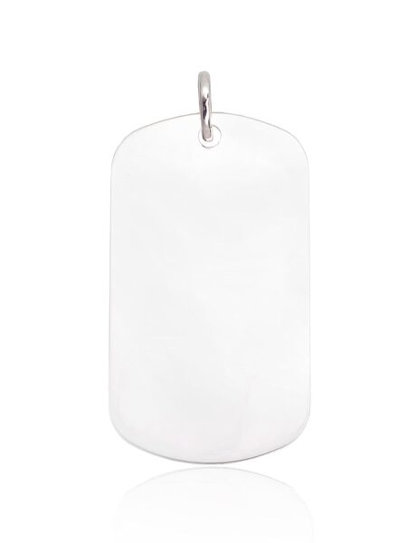 Серебряный кулон «Жетон», Серебро 925°, 45 мм, 6.4 г