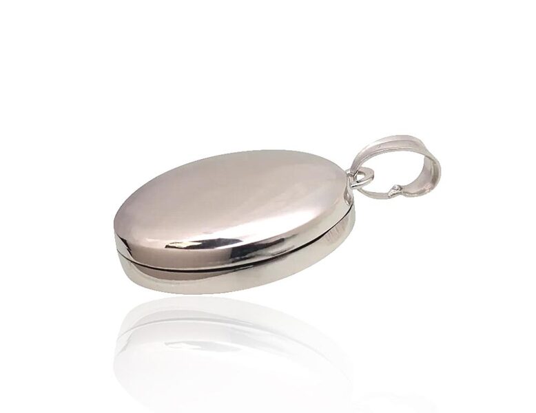 Sudraba Medaljons apaļš, rodija (pārklājums)