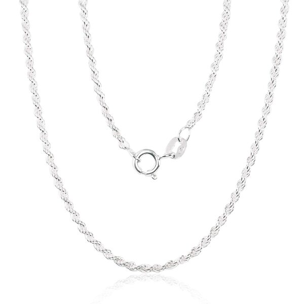 Мужская серебряная цепочка Rope (Tauvas) 2 мм, 925°, 55 см