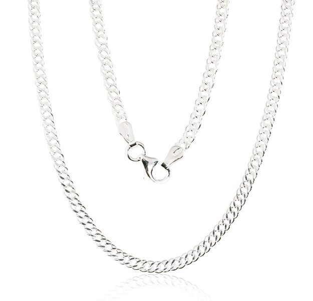 Women’s Silver Chain “Rhomb” – 925°, Diamond-Cut, 2.8 mm, 55 cm