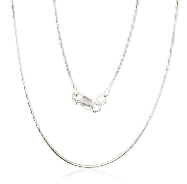 Sidabrinė grandinėlė „Snake“ 1,1 mm, 925 sidabras, 47 cm