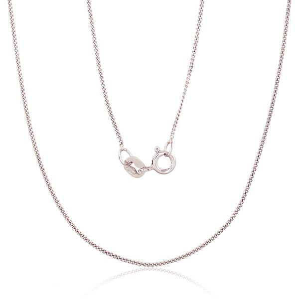 Sidabrinė Cartier grandinėlė 1 mm su deimantiniu šlifavimu, 50 cm – Sidabras 925