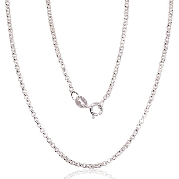 Sidabrinė Rollo grandinėlė 2 mm – 50 cm