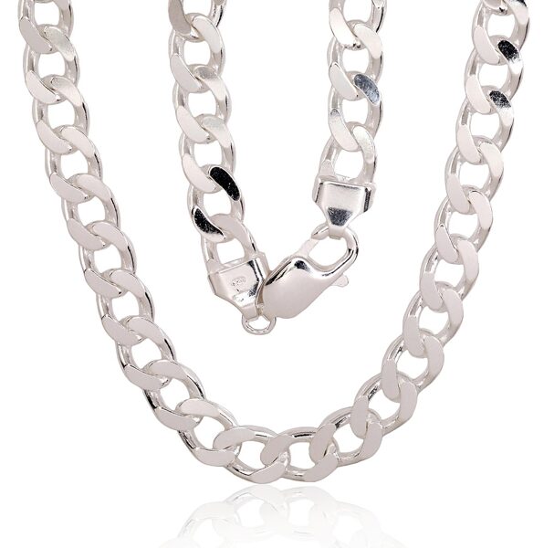Vyriška sidabrinė Cartier grandinėlė 7.5 mm – 925 sidabras, 55 cm