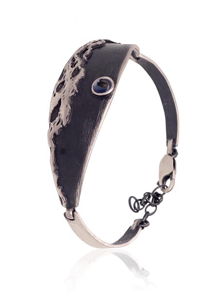 Silver bracelet with Mother of Pearl, size 18