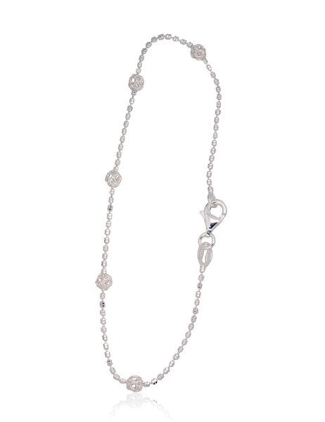 Silver Bracelet for Women, 18 cm